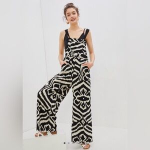 By Anthropologie Constance wide Leg Overalls Size Small